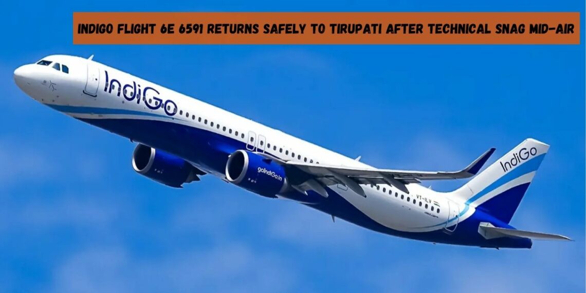 IndiGo Flight Makes Mid-Air U-Turn After Technical Glitch Post-Takeoff from Tirupati