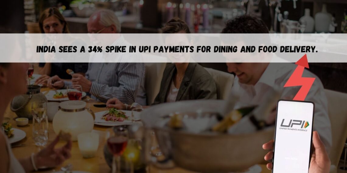 UPI Transactions for Food and Dining Surge 34% in India