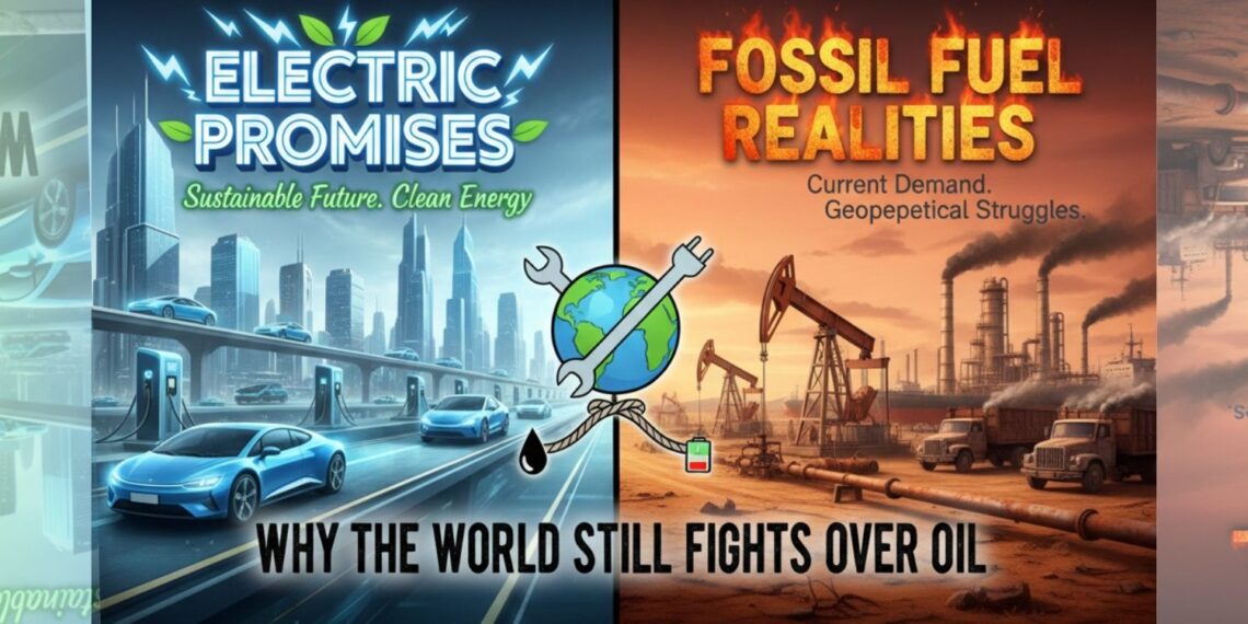 Electric Promises vs. Fossil Fuel Realities Why the World Still Fights Over Oil