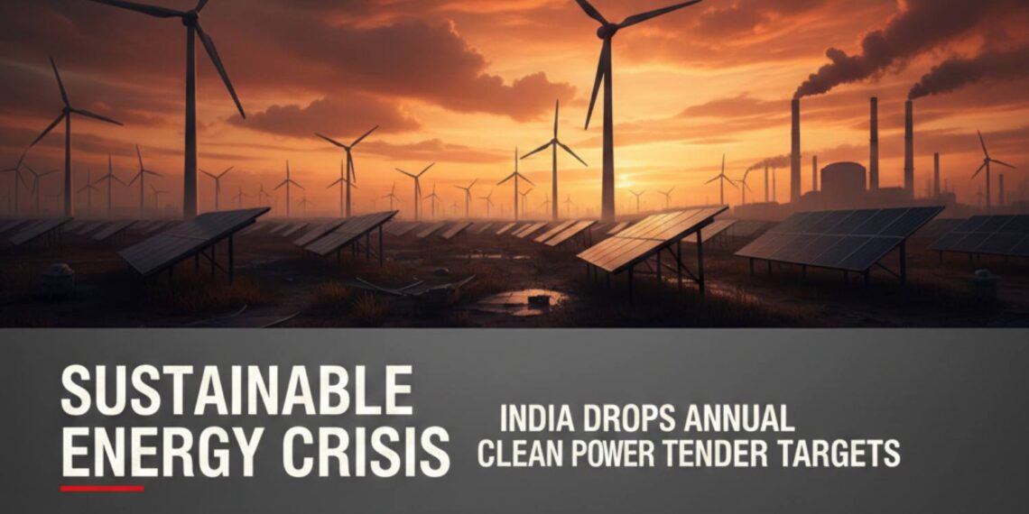 Sustainable Energy Crisis India Drops Annual Clean Power Tender Targets