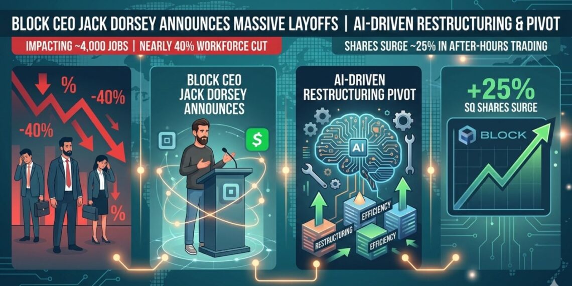 Block CEO Jack Dorsey Announces Massive Layoffs Amid AI-Driven Restructuring