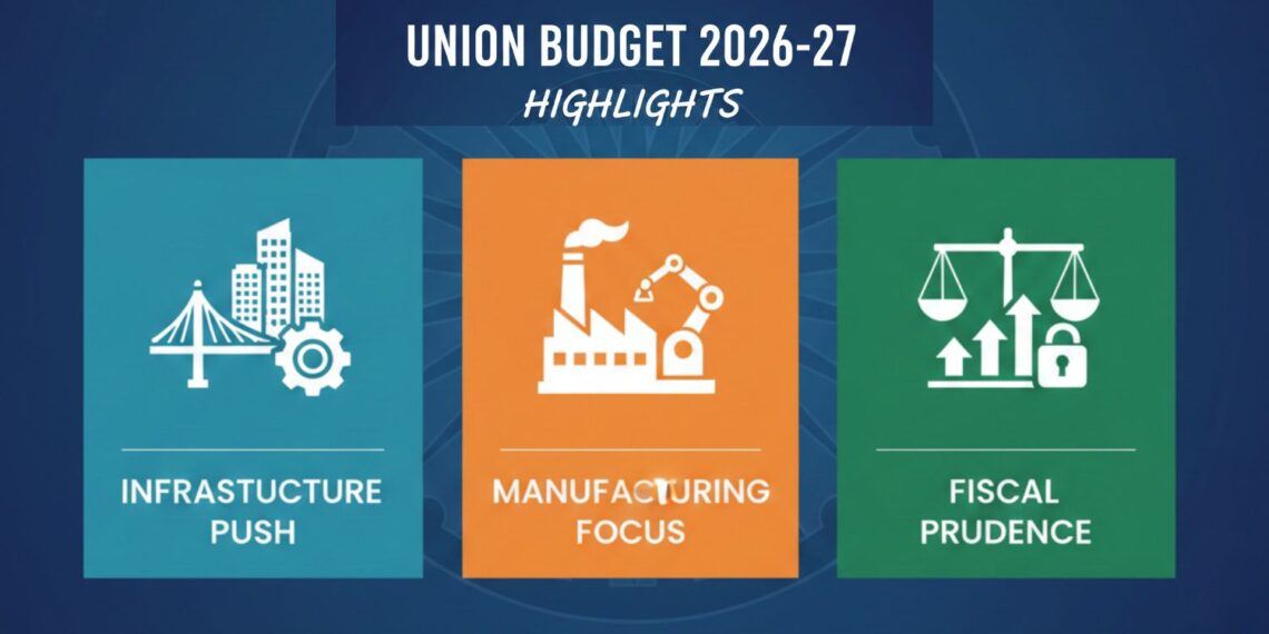 Union Budget 2026–27 Highlights Infrastructure Push, Manufacturing Focus, Fiscal Prudence