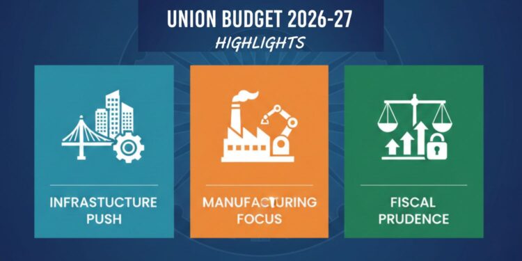 Union Budget 2026–27 Highlights Infrastructure Push, Manufacturing Focus, Fiscal Prudence