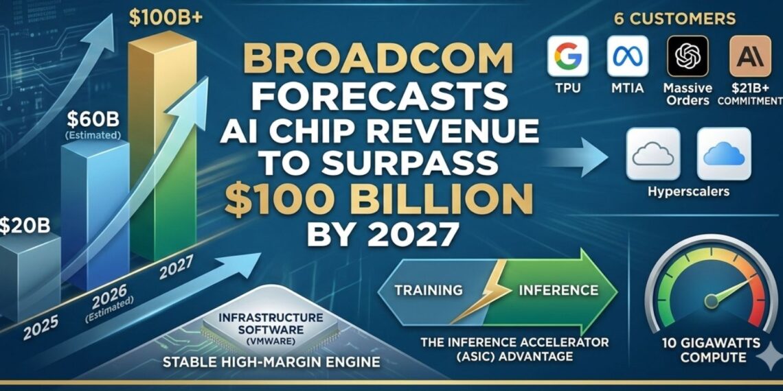 Broadcom Forecasts AI Chip Revenue to Surpass $100 Billion by 2027