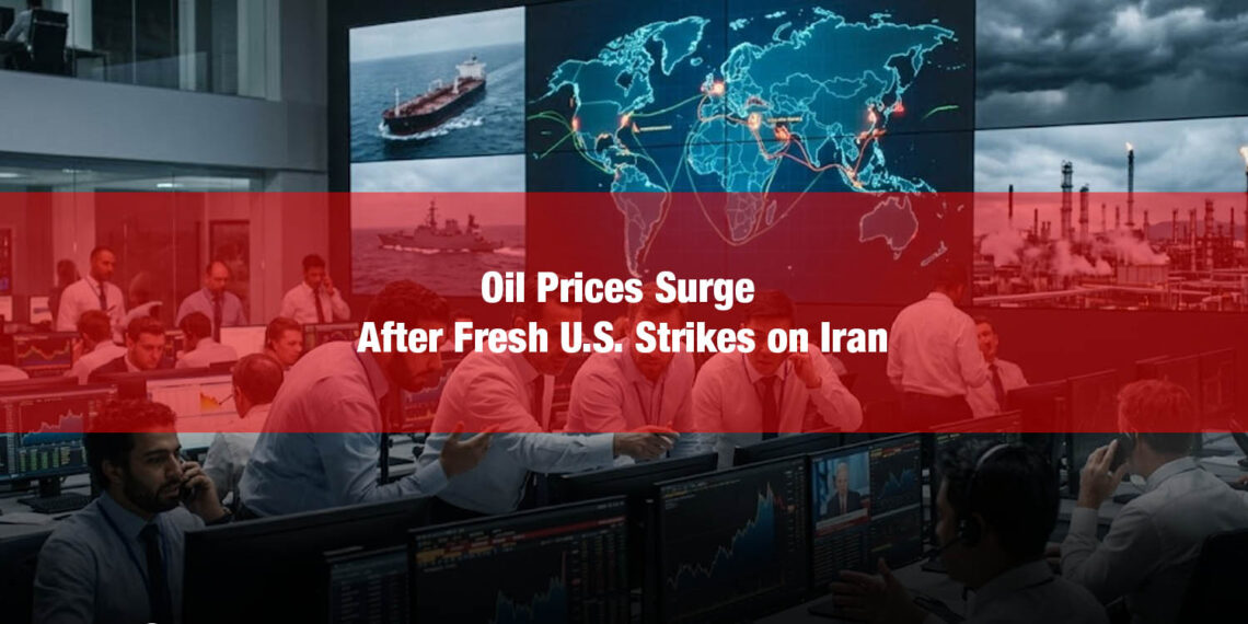 Oil Prices Surge After Fresh U.S. Strikes on Iran Escalate Tensions