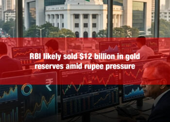 RBI likely sold $12 billion in gold reserves amid rupee pressure.jpg