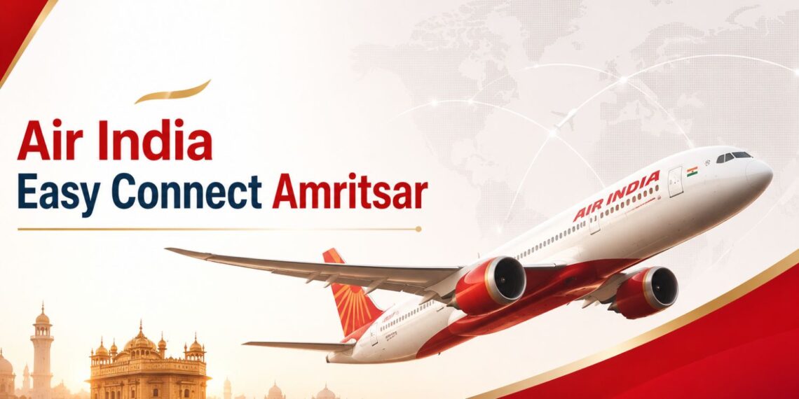 Air India Launches Easy Connect Service from Amritsar, Linking Punjab to 27 Global Destinations via Delhi