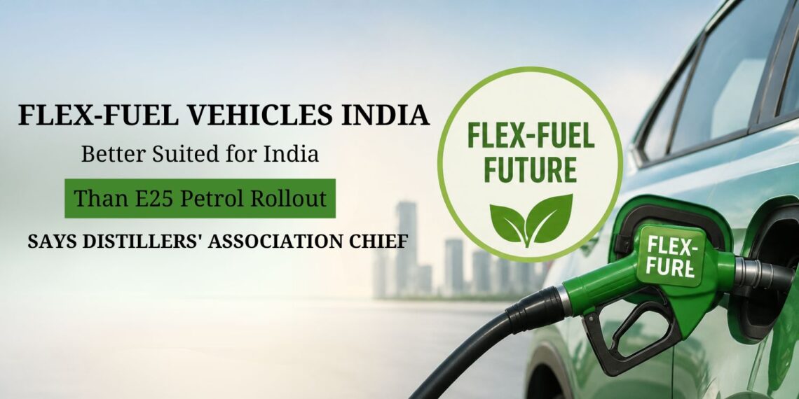 Flex-Fuel Vehicles Better Suited for India Than E25 Petrol Rollout, Says Distillers' Association Chief