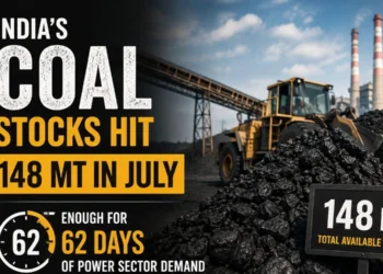 India’s Coal Stocks Hit 148 MT in July, Enough for 62 Days of Power Sector Demand