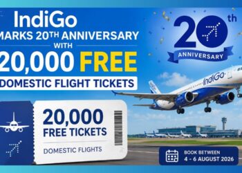 IndiGo Marks 20th Anniversary with 20,000 Free Domestic Flight Tickets
